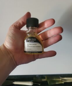 Winsor & Newton Refined Linseed Oil, 75ml (2.5oz) Bottle 2.5-oz Bottle 30 61hyiCSQ 8L