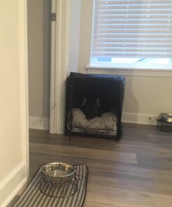 MidWest Homes for Pets Dog Crate Cover, Privacy Dog Crate Cover Fits MidWest Dog Crates, Machine Wash & Dry 24-Inch Black 35 61hz4EHJxWL