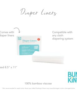 Bumkins Disposable Cloth Fabric Diaper Liner, Biodegradable, Neutral, 100 Count (Pack of 1) 20 61hzOkYOYL