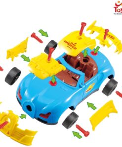 Racing Car Kit For Kids Take Apart Toys with Electric Drill with Lights and Sounds - Build Your Own Toy Car For Boys & Girls age 3, 4, 5, 6 yrs - 12 years old Best Birthday Christmas Gift For Kids 11 61i 3T2akwL