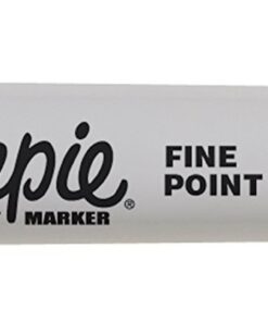 SHARPIE 30002 Fine Point Permanent Marker, Marks On Paper and Plastic, Resist Fading and Water, AP Certified, Red Color, Pack Of 12 Markers Orange 10 61i nLL25DL