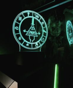 LDREAMAM Gravity 3D Falls Bill Cipher Wheel Lighting Decor Gadget Lamp , Acrylic, Awesome Gift (MT026) 14 61i0FOYt9bL