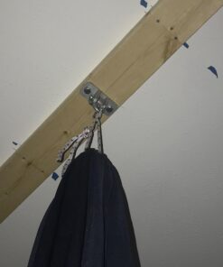 Jungle Gym Kingdom Swing Set Hangers - 2 Heavy Duty Brackets with Locking Snap Hooks for Porch, Patio, Playground - Indoor/Outdoor Hardware & Accessories 2 pack hangers 44 61i1ZBruQLL 1