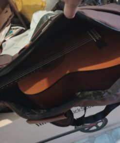 CAHAYA Guitar Bag 40 41 42 Inches 6 Pockets Guitar Case Water Resistent Oxford Cloth 0.5 Inch Extra Thick Sponge Overly Padded for Acoustic Classical Guitar with Anti-theft Pocket CY0150 36 61i1s6kPC L