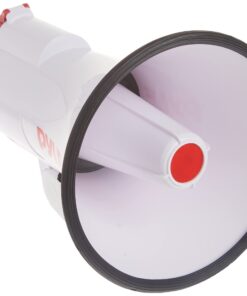Pyle Megaphone Speaker Lightweight Bullhorn - Built-in Siren, Adjustable Volume Control and 800 Yard Range - PMP30 White 18 61i3pcPBwRL