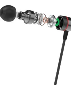 Betron ELR50 in Ear Headphones Earphones Wired with Noise Isolating Earbuds Tangle Free Cord Lightweight Carry Case Soft Ear Buds 3.5mm Plug (Black) Black 36 61i4FWyKPbL