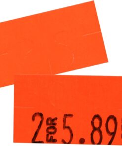 Fluorescent Red Pricing Labels for Monarch 1131 Price Gun - 1 Sleeve, 8 Rolls, 20,000 Price Marking Labels - with Ink Roll Included Fluorescent Red 9 61i4UgwWyHL