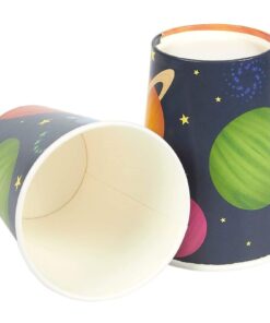 Outer Space Party Supplies Bundle Plates, Napkins, Cups, and Cutlery - Serves 24, 144 Total Pieces for a Fun and Memorable Birthday Celebration 11 61i6 jFl L