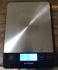 【NASA-Grade】33lb Food Kitchen Digital Scale,【Bread Meat Cookies Measures Precisely】Weight Grams and Ounces for Baking Cooking,1g/0.1oz Precise Graduation,304 Stainless Steel,Waterproof Tempered Glass 49 61i6B6i32HL