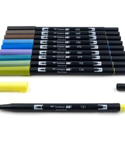 Tombow 56169 Dual Brush Pen Art Markers, Landscape, 10-Pack. Blendable, Brush and Fine Tip Markers 10 Count (Pack of 1) 29 61i6oyZiUJL