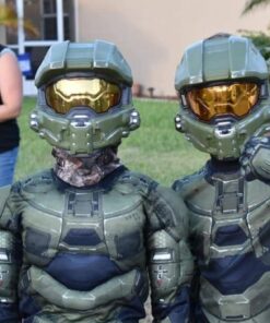 Master Chief Classic Muscle Costume, Large (10-12) Large (10-12) Kids Classic Costume 17 61i6rbm0uL