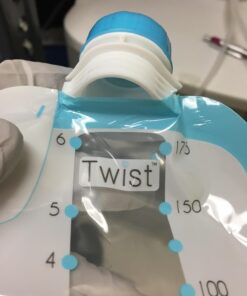 Kiinde Twist Pouch Direct-Pump Direct-Feed Twist Cap Breast Milk Storage Bags for Pumping, Freezing, Heating and Feeding, Pre-Sterilized, 6 Ounce, pack of 80 6oz 6 Ounce (Pack of 80) 40 61i7lFMh6zL