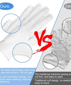 Cotton Gloves, 30 Pcs White Cotton Gloves for Dry Hands Moisturizing Eczema, Washable Cotton Gloves for Men and Women, Stretchable Cloth Gloves for Coin Jewelry Silver Inspection 15 PAIRS 29 61i9G xZdkL
