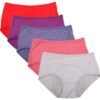 YOYI FASHION Bamboo Viscose Fiber Brief Menstrual Leakproof Panties Multi Pack US Size XXS-3XL/10 Large Red,purple,gray,denim Blue,elegance Red 16 61i9cYMdJcL