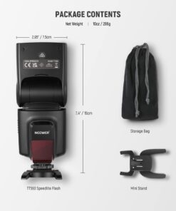 Neewer TT560 Flash Speedlite for Canon Sony Nikon Panasonic Olympus Pentax and Other DSLR Cameras, Digital Camera Speedlight with Standard Hot Shoe Standard Packaging 48 61i9fmn3AVL