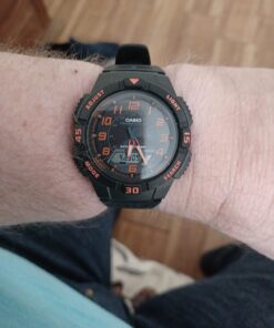 Casio Men's AQS800W Slim Solar Multi-Function Ana-Digi Sport Watch Black 35 61iB4kVhbCL