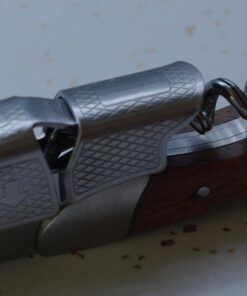 Barvivo Natural Rosewood Wine Opener with Foil Cutter Knife & Cap Remover, Double Hinged Manual Wine Key for Bartenders, Servers, Waiters, Stainless Steel Wine Bottle Opener Corkscrew 40 61iCs9vBmuL