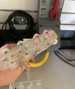 30 amp to 20 amp Adapter 110 RV Distribution Locking Cord NEMA 14-30P Male to 4X 5-20R 1.5 FT Household Outlet Female with Dust Protection Caps L14-30P 4X 5-20/5-15R 4 Prong 21 61iG9Dg2pAL