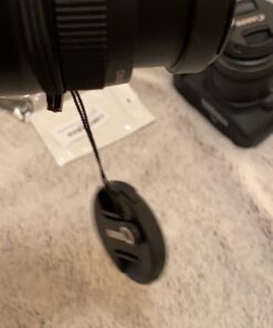 Foto&Tech Camera Lens Cap Keeper Holder with Elastic String Anti-Loss. Compatible with Canon, Nikon, Sony, Panasonic, Fujifilm, Pentax, Sigma DSLR SLR Evil Mirrorless Cameras Video Cameras (3 Pack) 3 Pack Black 27 61iGkxTnP2L 1