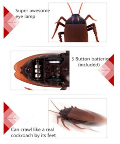 Giveme5 Infrared Remote Control Mock Big Fake Cockroach RC Toy Prank Insects Joke Scary Trick Bugs for Party 13 61iHOlJ XtL