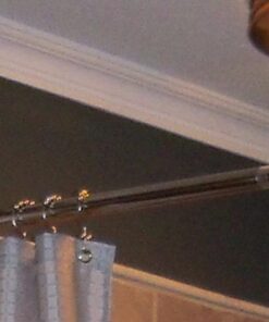 iDesign Forma Metal Tension Rod, Adjustable Customizable Curtain Rod for Bathtub, Shower Stall, Closet, Doorway, 26-42 Inches, Polished and Brushed Stainless Steel 26"-42" 17 61iHo39QnxL