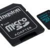 Kingston Canvas Go! 64GB microSDXC Class 10 microSD Memory Card UHS-I 90MB/s R Flash Memory Card with Adapter (SDCG2/64GB) microSD Card 0 Count (Pack of 1) 37 61iJd4McpML