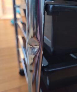 Seville Classics Rolling Utility Organizer Storage Cart, for Home Office, School, Classroom, Scrapbook, Hobby, Craft, 10 Drawer, Black 54 61iLZgXiDSL