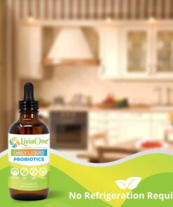 LiviaOne Daily Liquid Probiotics, USDA-Certified Organic Probiotics, Allergen- and Gluten-Free Vegan Probiotic for Women and Men, Non-GMO and Raw, 4 Fl Oz (Pack of 1) Unflavored 4 Fl Oz (Pack of 1) 9 61iM2YAlbTL