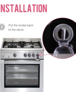 EUDEMON Clear 6pack Safety Children Kitchen Stove Gas Knob Covers (Clear) 35 61iNgBB46CL