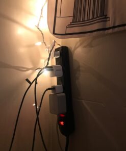 Amazon Basics Rectangular 6-Outlet Surge Protector Power Strip, 6-Foot Long Cord, 790 Joule - Black 1-Pack 33 61iPBcfs4KL