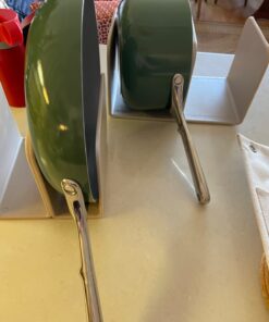 Caraway Nonstick Ceramic Cookware Set (12 Piece) Pots, Pans, Lids and Kitchen Storage - Non Toxic, PTFE & PFOA Free - Oven Safe & Compatible with All Stovetops (Gas, Electric & Induction) - Sage 63 61iPYqJ3uL