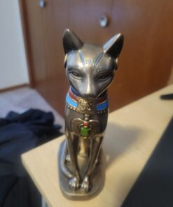 Top Collection Goddess Bastet Statue - Ancient Egyptian Goddess of Protection Sculpture in Premium Cold Cast Bronze - 8-Inch Collectible Fertility Cat Figurine 56 61iQ0f7sMCL