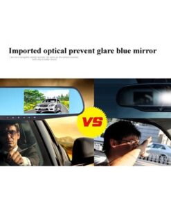 Alternative view of Car DVR Rear View Mirror Video Recroder 4.3" inch Back Up Car Camera Dual Lens Cam Night Vision Front and Rear Backup Reverse Security for Car