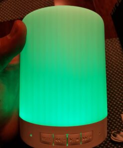 Elecstars Touch Bedside Lamp - with Bluetooth Speaker, Dimmable Color Night Light, Outdoor Table Lamp with Smart Touch Control, Best Gift for Men Women Teens Kids Children Sleeping Aid 67 61iTNNt4IqL