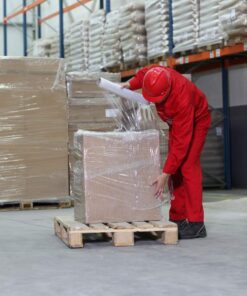 15" Stretch Film/Wrap with Handles 1200ft 500% Stretch Clear Cling Durable Adhering Packing Moving Packaging Heavy Duty Shrink Film (1 Pack w/Handles, Clear) 1 Pack w/ Handles 15 61iWdDvO0yL