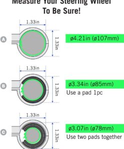 Fouring BL Steering Wheel Knob Spinner - Universal Non-Slip Fit, ABS & Premium High Gloss Chrome Plated Finish Suicide Knob with Metal Ball Bearing & Easy Installation (Black Platinum) Black Platinum 12 61iWjWEuxRL 1