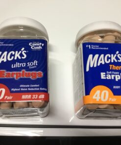 Mack's Ultra Soft Foam Earplugs, 50 Pair - 33dB Highest NRR, Comfortable Ear Plugs for Sleeping, Snoring, Travel, Concerts, Studying, Loud Noise, Work | Made in USA 47 61iXaBgCI5L