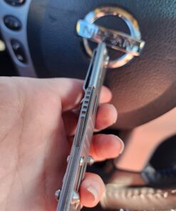 SOG SlimJim Folding Pocket Knife- SOG Assisted Technology w/ Tactile Bumps and Cutout Aid, Reversible Carry Clip, AUS-8 Stainless Steel Body (SJ31-CP), One Size, Hardcase Black 26 61iXoxLuxwL