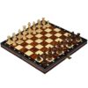 Travel Magnetic Chess Set w/ Wooden 10.4" Board and Chessmen