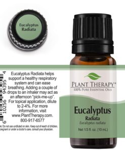 Plant Therapy Eucalyptus Radiata Essential Oil 10 mL (1/3 oz) 100% Pure, Undiluted, Therapeutic Grade 0.3 Fl Oz (Pack of 1) 11 61iZ60wZo1L
