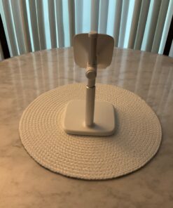 Lamicall Tablet Stand, Desktop Tablet Holder - Height Adjustable Tablet Dock for Desk, Tablet Mount with 1.5lb Heavy Base, for iPad Pro 12.9, Mini, Air, Kindle, Galaxy Tabs and 4~12.9" Tablet, White 18 61ia CDAQQL