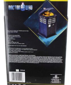 Alternative view of Doctor Who Tardis Cookie Jar with Light & Sound Effects - Activated by Pushing Lamp Or Closing Lid - Fun, Unique Home Or Office Kitchen Decor - Collectible Blue Police Box Time Machine Container
