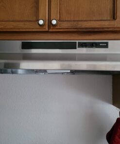 Broan-NuTone F403004 Exhaust Fan for Under Cabinet Two-Speed Four-Way Convertible Range Hood Insert with Light, 30-Inch, Stainless Steel 31 61iak3eGjVL