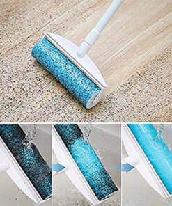 UKEENOR Sticky Resuable Tapeless Lint Roller Cat Dog Hair Remover With Long Handle Washable Tool Pet Shedding Brush Cleans your Suit/Sofa 3 Diffrent Size One Set 12 61ic5Ja1BL