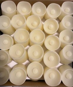 SHYMERY Flameless Votive Candles,50 Pack Flickering Electric Fake Battery Operated LED Candles,200+Hour Long Lasting LED Tea Lights for Wedding,Halloween,Christmas,Party and Holiday Decoration Warm White-50pack 43 61idjrytWTL