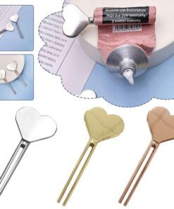 SSRoirvbb Metal Manual Toothpaste Squeezer,Stainless Steel Dispenser Tube Squeezer,Hand Cream Tube Key Roller Set,Metal Tube Squeezer Rolling Key for Bathroom Cosmetic 1pc Rose Gold 10 61igiP1YIL