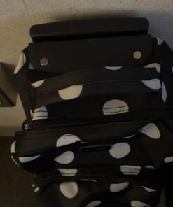 Rockland Double Handle Rolling Backpack, Black Dot, 17-Inch 31 61iha0ZnREL