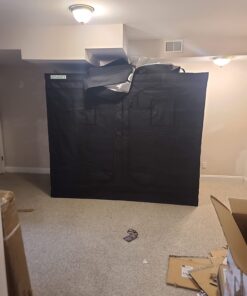 Zazzy Grow Tent, 96“X48 X78 Plant Growing Tents 600D Mylar Hydroponic Indoor Grow Tent with Window, Kit Bag & Floor Tray 96"X48"X78" 38 61ikWHkIQL