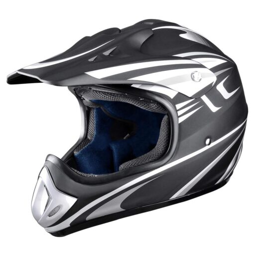 AHR Adult Offroad Dirt Bike Helmet Motocross ATV Dirtbike Outdoor BMX MX Full Face Motorcycle Helmet DOT Approved Passion Gray Large