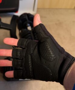 ATERCEL Workout Gloves for Men and Women, Exercise Gloves for Weight Lifting, Cycling, Gym, Training, Breathable and Snug fit Black Large 32 61imw1MmV0L